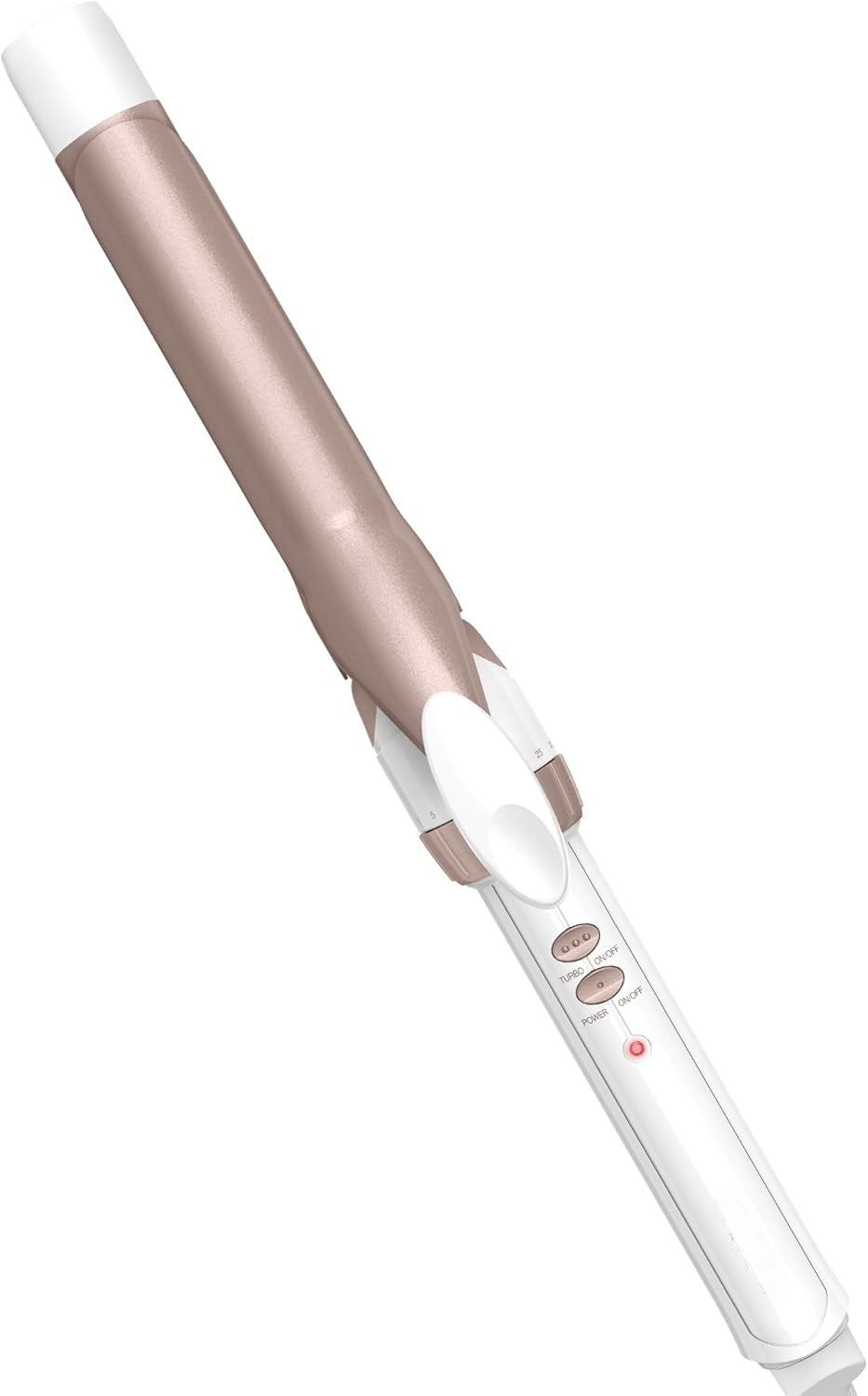 Double Ceramic 1 ¼-Inch Curling Iron with Claw Clip, 1 ¼ -Inch Barrel Creates Loose Curls, Hair Curler for Use on Medium & Long Hair