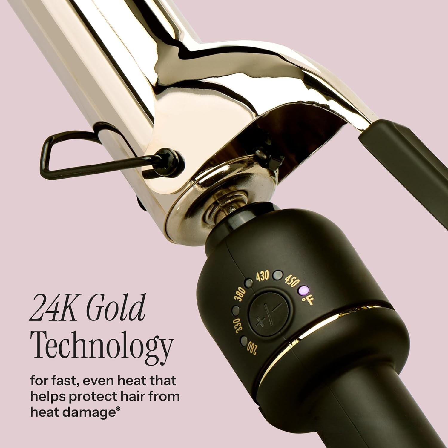 Professional Extended Barrel Curling Wand for Bouncy Curls, Faster Styling, Less Damage & Long-Lasting Results