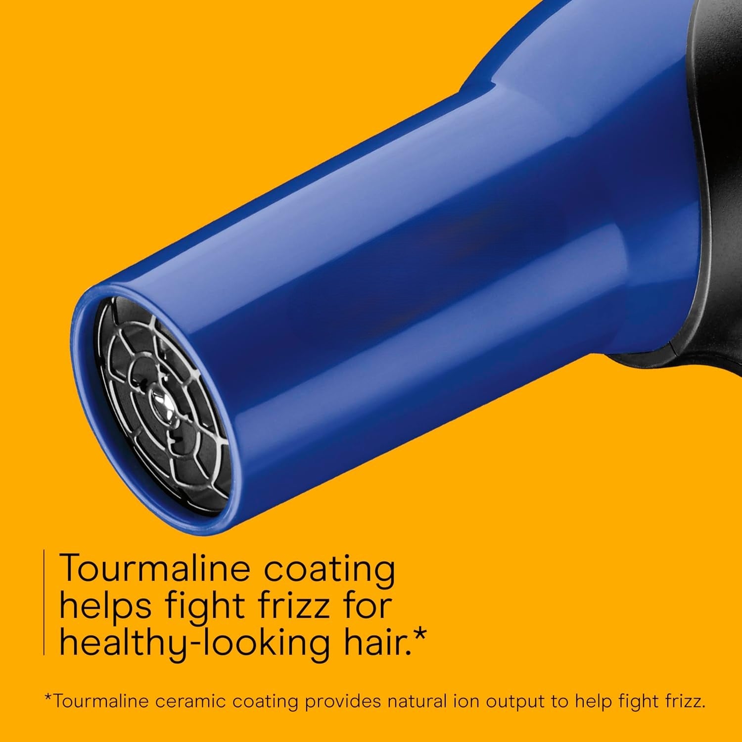 Hair Dryer, 1875W Turbo Blow Dryer with Tourmaline Coating and Ionic Conditioning, Includes Diffuser and Concentrator Attachments, 2 Heat & 2 Speed Settings